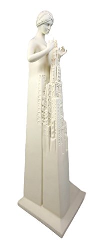 Ebros Frank Lloyd Wright Art Lady Flower In The Crannied Wall Statue 18"H