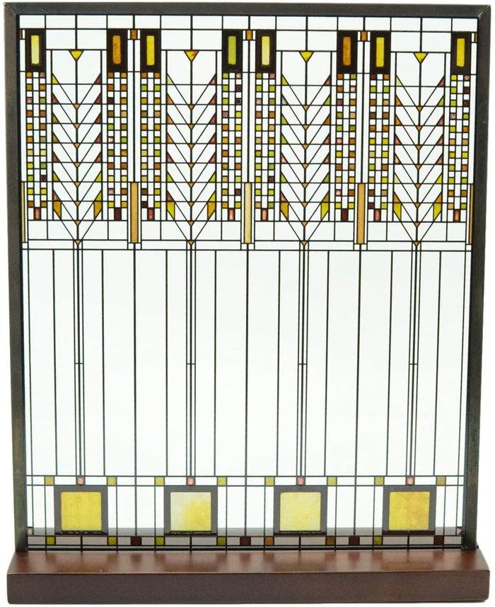 Ebros Frank Lloyd Wright Tree Of Life Stained Glass 11.5" X 9.5" Desktop Plaque