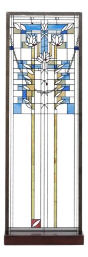 Ebros Frank Lloyd Wright Waterlilies Stained Glass Art Wall Decor Plaque 15"H