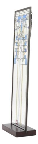 Ebros Frank Lloyd Wright Waterlilies Stained Glass Art Wall Decor Plaque 15"H