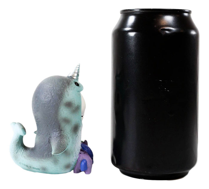 Ebros Furry Bones Blue Whale Cetacea Costume Skeleton Monster Collectible Figurine 3"H