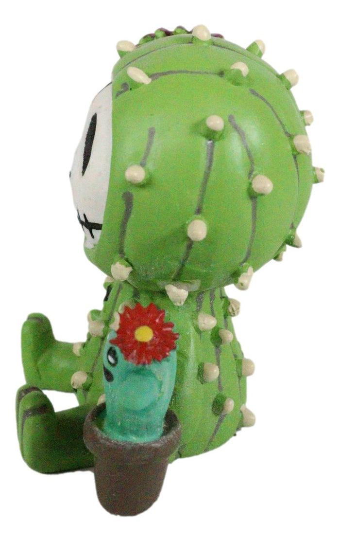 Ebros Furry Bones Desert Cacti The Prickly Cactus Costume Monster Figurine 2.75"H