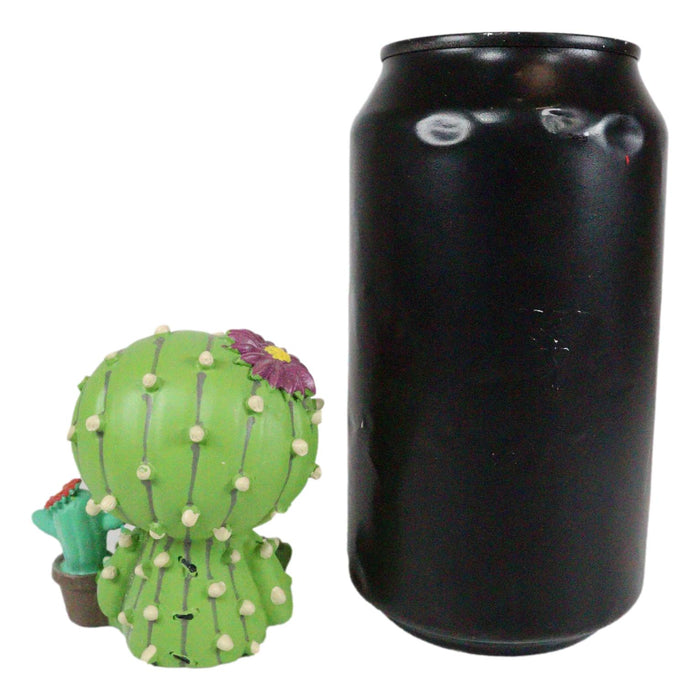 Ebros Furry Bones Desert Cacti The Prickly Cactus Costume Monster Figurine 2.75"H
