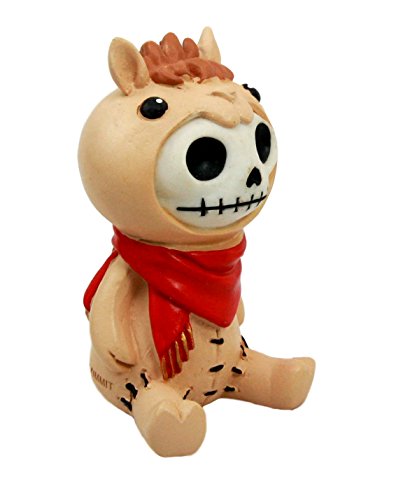 Ebros Furry Bones Mel The Desert Camel Suit Skeleton Monster Sit Up Ornament Figurine