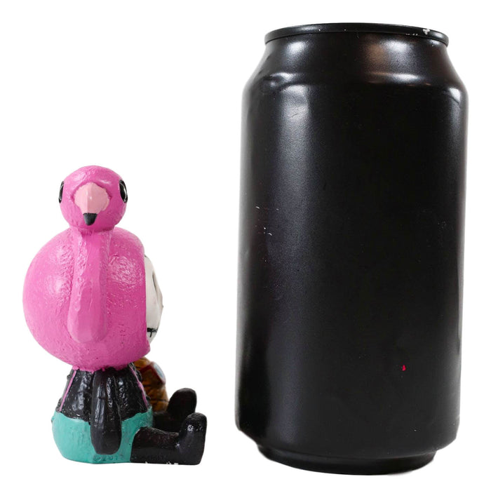 Ebros Furrybones Tropical Pineapple Pink Flamingo Diva Star Figurine Small 3.25"