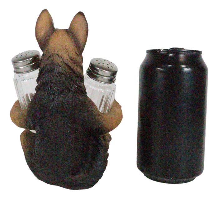Ebros German Shepherd Police Canine Unit Dog Salt And Pepper Shaker Statue 6"H