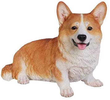 Ebros Gift 18.8" Long Realist Welsh Corgi Dog Home Decor Resin Figurine Ebros Gift 18.8" Long Realist Welsh Corgi Dog Home Decor Resin Figurine
