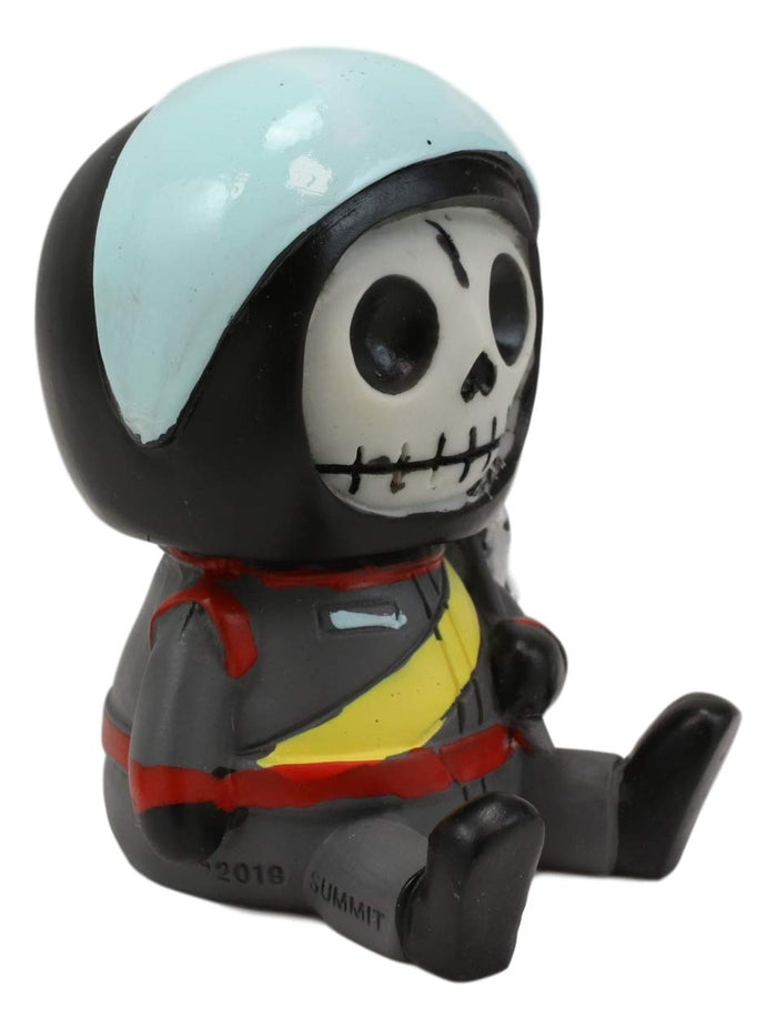 Ebros Gift 2.5" Tall Furrybones Jerry The Racer Race Car Driver With Racing Helmet And Finish Line Flag Collectible Figurine