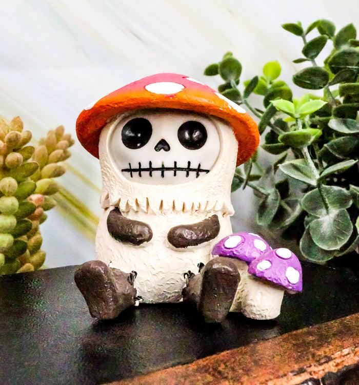 Ebros Gift 2.75" Tall Furrybones Kinoko The Fungi Toadstool Mushroom Collectible Figurine