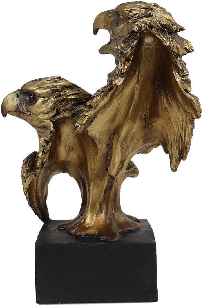 Ebros Gift 9" Tall Bald Eagle And Eaglet Head Bust Figurine With Black Pedestal