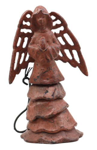 Ebros Gift Aluminum Gabriel Angel Wind Chime Aluminum Angel Messenger Outdoor Safe Wind Chime Home Patio Garden Decor 7.25" H