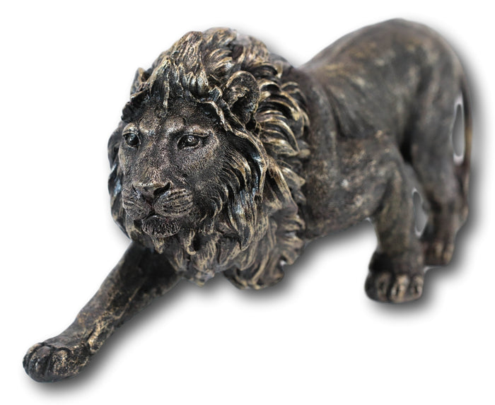 Ebros Gift Apex King Of The Jungle Aslan Lion Decorative Figurine 12.5" Long