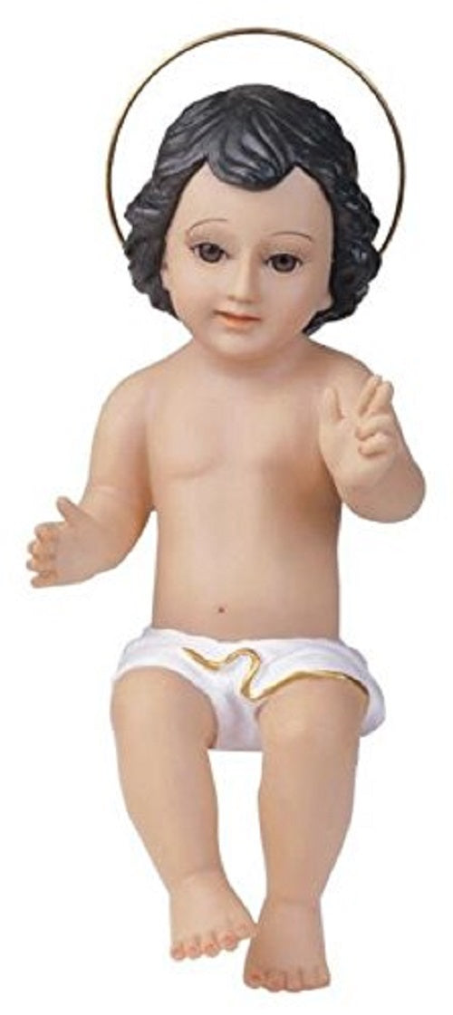 Ebros Gift Baby Jesus with Glass Eyes Holy Religious Figurine Decoration 12"H Nativity