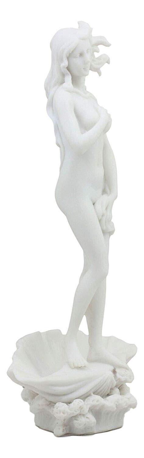 Ebros Gift Birth Of Venus Statue Inspired By Botticelli Figurine Of Aphrodite Making Up The Uffizi Museum Decor Sculpture Greek Roman Gods And Goddesses Theme Off White Resin