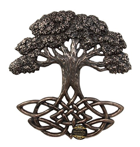 Ebros Gift Celtic Tree Of Life With Symbollic Knotwork Root System Decorative Wall Plaque Figurine 13"H