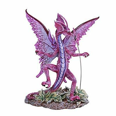 Ebros Gift Dancing Winged Dragon with Butterfly Home Tabletop Decorative