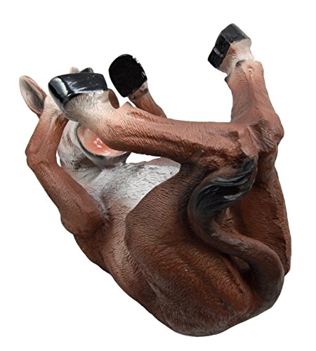 Ebros Gift Drunken Mule Wine Bottle Holder Caddy Figurine 11" Long Collectible Kitchen And Dining Party Hosting Accessory Statue Of Horse Donkey Pony Family Hardworking Farm Animal Rustic Decor