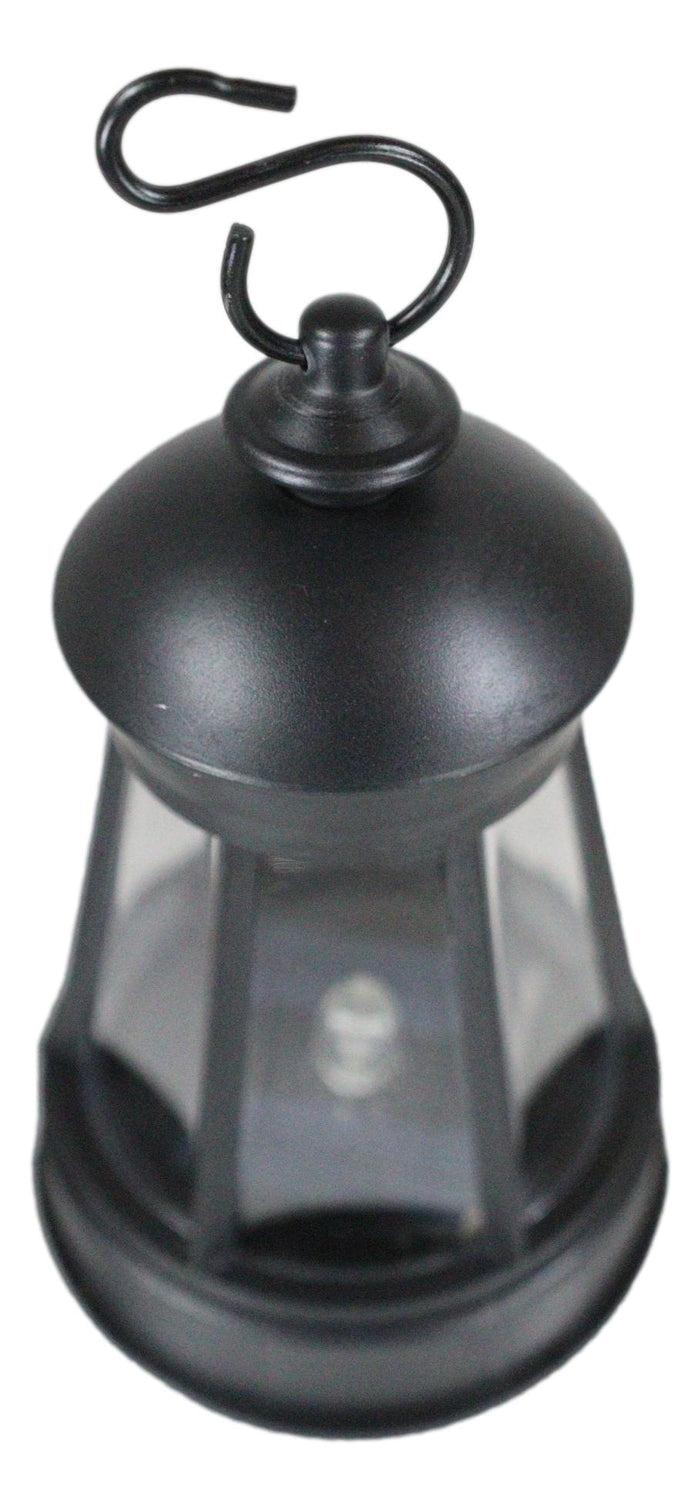 Ebros Gift Ebros Set Of 2 Plastic Solar Hanging LED Lantern 5.5 Inches High
