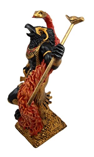 Ebros Gift Egyptian Mythology Horus Ra With Fire Cobra Deity Of War & Sky Figurine 9"H