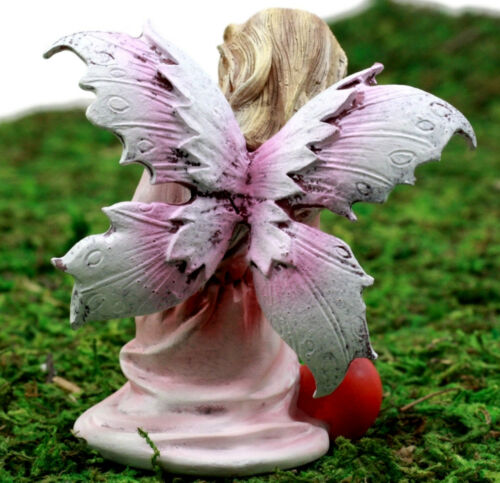 Ebros Gift Enchanted Fairy Garden Prune Cherry Faerie Figurine 3.5" H Miniature Do It Yourself Ideas For Your Home Collectible Fairy Garden Decor
