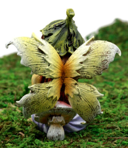 Ebros Gift Enchanted Fairy Garden Yellow Dahlia Flower Fairy Figurine 3" H Miniature Faerie Do It Yourself Ideas For Your Home Collectible Fairy Garden Decor