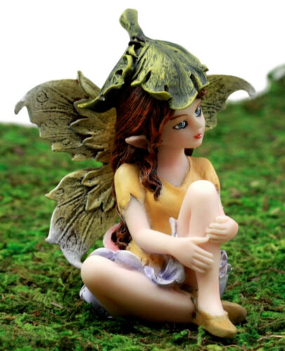 Ebros Gift Enchanted Fairy Garden Yellow Dahlia Flower Fairy Figurine 3" H Miniature Faerie Do It Yourself Ideas For Your Home Collectible Fairy Garden Decor