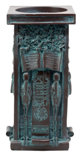 Ebros Gift Frank Lloyd Wright FLW Stork Panel Candle Holder Pillar Figurine 7.75"H Wright's Oak Park Studio Loggia Columns