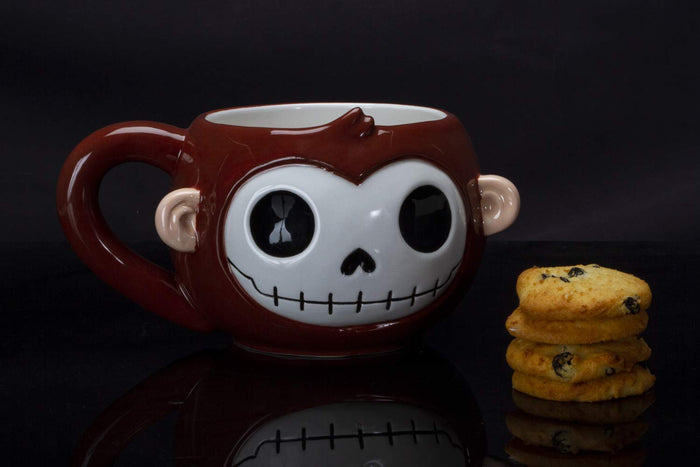 Ebros Gift Furrybones Coffee Mug Beverage Cups 14 Fl Oz Mugs (Munky Mug)