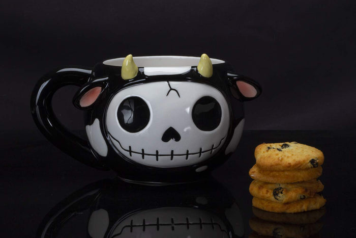 Ebros Gift Furrybones Coffee Mug Beverage Cups 14 Fl Oz Mugs (Moo Moo Mug)