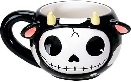 Ebros Gift Furrybones Coffee Mug Beverage Cups 14 Fl Oz Mugs (Moo Moo Mug)
