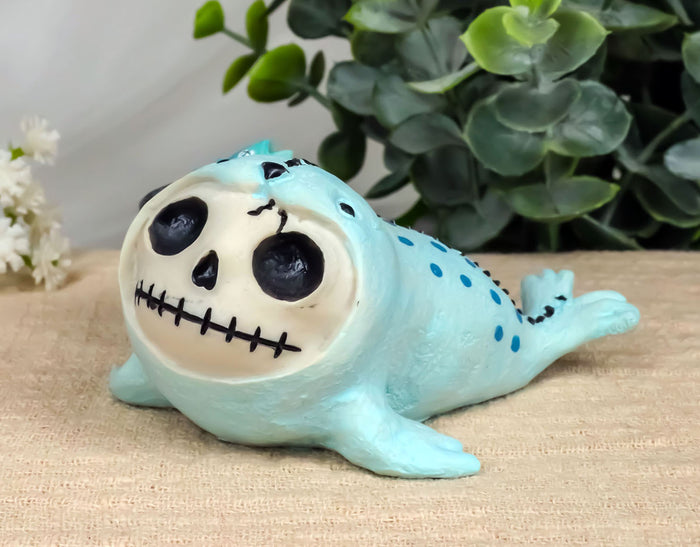 Ebros Gift Furrybones Rollie The Seal With A Bucket Of Fish Collectible Small Sit Up Figurine