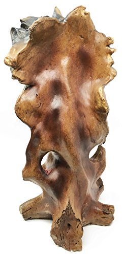 Ebros Gift Grassland Herd Grand American Bison Buffalo Bust Statue In Faux Wood Resin Finish Figurine Home Decor Sculpture As Cultural Heritage Indigenous Indian Themed Accent