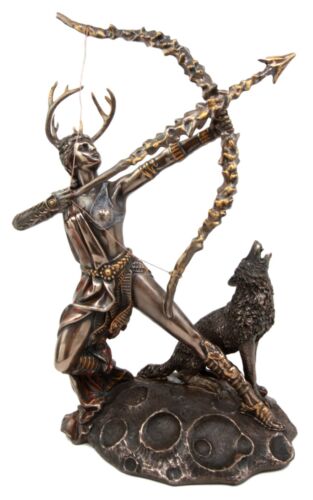 Ebros Gift Greek Goddess Artemis Figurine Roman Diana The Huntress Bearing Bow And Arrow Sculpture 11.5"H