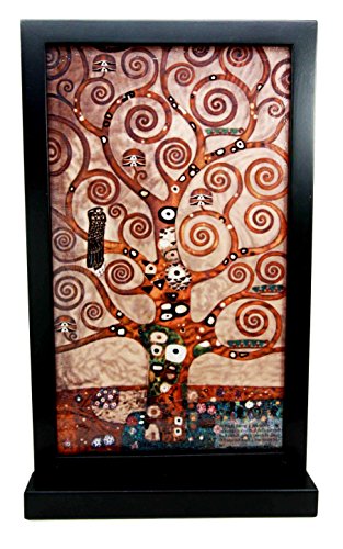 Ebros Gift Gustav Klimt Tree Of Life Stoclet Frieze Stained Glass Art Wall Decor Or Flat Surface Display Decor