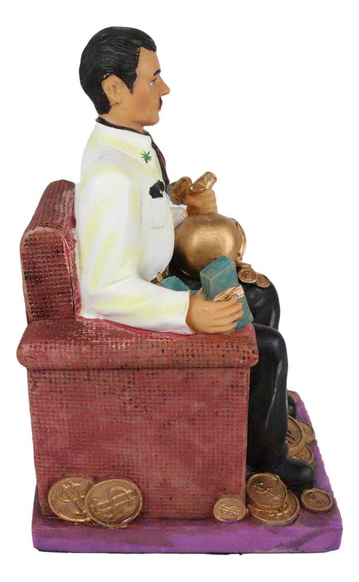 Ebros Gift Jesus Malverde Statue Angel Of The Poor Sinaloa Religious Figurine Mexico Decor 6.25"Tall