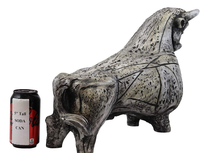 Ebros Gift Large 18.5" L Bovine Bull Cow Statue Reproduction By Viktor Schreckengost 1955 Replica Cleveland Museum Of Art Gallery Quality Home Decor Centerpiece Figurine Animal Bulls Cows Sculpture