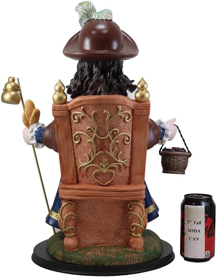 Ebros Gift Large 19.5" Tall Roman Catholic Santo Nino De Holy Infant Of Atocha Seated On Throne Statue Saint Devotional Sculpture With Brass Name Plate Prisoners' Deliverer Decorative Figurine