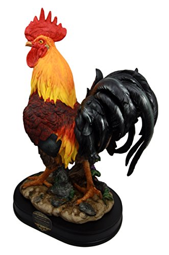 Ebros Gift Large Decorative Sunshine Country Barnyard Farm Rooster Chicken Figurine 13.5"H