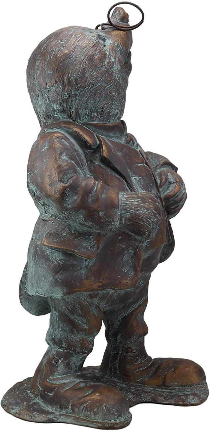 Ebros Gift Large Whimsical Hardworking Professor Mole With Glasses Garden Statue 21" Tall Hand Painted Resin In Aged Bronze Finish Rustic Fairy Tale Moles Patio Pool Lawn Outdoors Decorative Sculpture