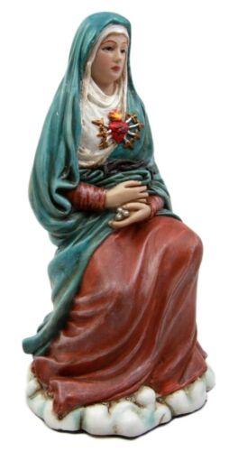 Ebros Gift Our Lady Of Seven Dolors Figurine Mother Of Sorrows Mater Dolorosa Sculpture 6.75" H