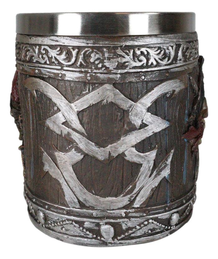 Ebros Gift Pirates Of Caribbean Seas Bandana Skull With Cross Swords Tankard Coffee Beer Mug Cup