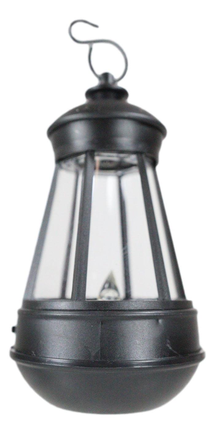 Ebros Gift Set Of 2 Plastic Solar Hanging Colorful LED Lantern Lights 5.5"H