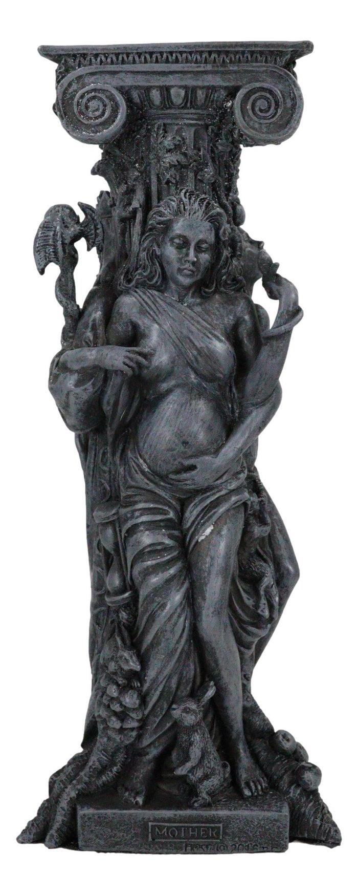 Ebros Gift Triple Goddess Maiden Expectant Mother & Crone Pagan Worship Decorative Candle Holder Figurine