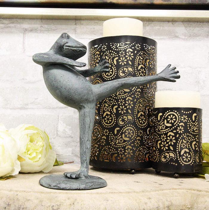 Ebros Gift Verdi Green Aluminum Metal Whimsical Tai Chi Kung Fu Frog Garden Statue Zen Feng Shui Martial Arts Frogs Home Garden Patio Pool Decorative Sculpture (Shadow Kick) Ebros Gift Verdi Green Aluminum Metal Whimsical Tai Chi Kung Fu Frog Garden Statue Zen Feng Shui Martial Arts Frogs Home Garden Patio Pool Decorative Sculpture (Shadow Kick)