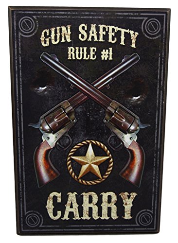 Ebros Gift Western Dual Revolver Gun Carry Rule Secret Safe Book Shaped Multiple Keys Decorative Storage Organizer