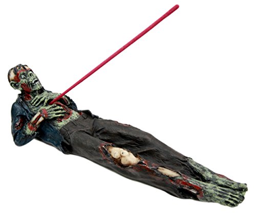 Ebros Gift Zombie Walking Dead With Ripped Chest Stick Incense Burner Figurine 9.5" Long