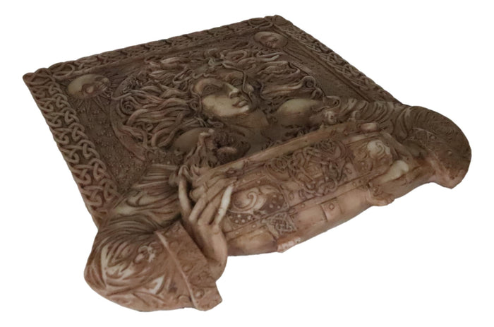 Ebros Goddess Of Rebirth Cerridwen Magical Potions Cauldron Hanging Wall Plaque