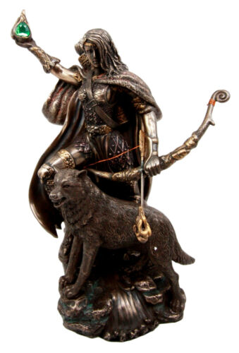 Ebros Goddess Of Winter Skadi Hunting W/ Bow Arrow & Vial Of Venom Figurine