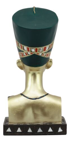 Ebros Golden Ancient Egyptian Queen Nefertiti Bust Statue 9.75" Tall Wife Of Pharaoh Akhenaten