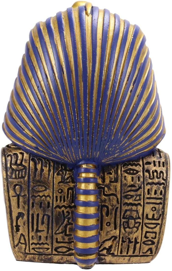 Ebros Golden Cobra And Vulture Mask Of Pharaoh King TUT Bust Statue 4.75" Tall